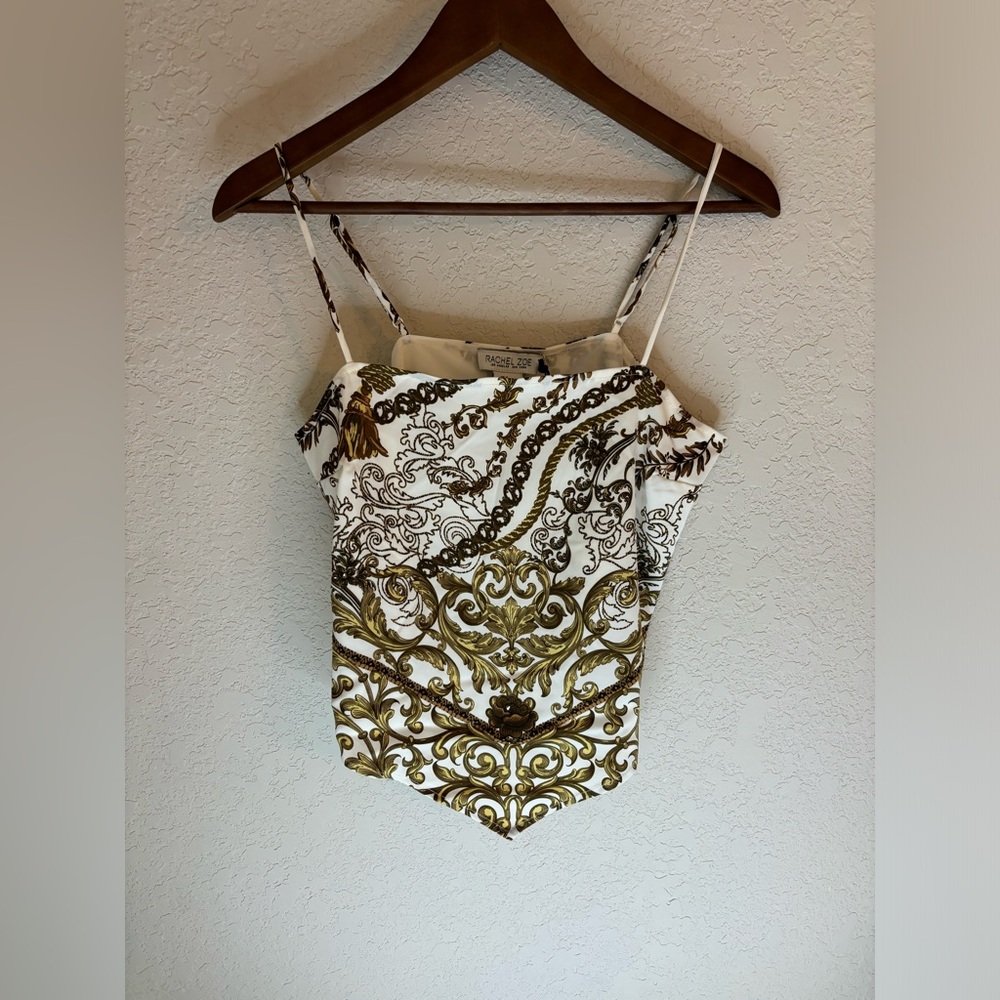 Rachel Zoe sequin bandana top